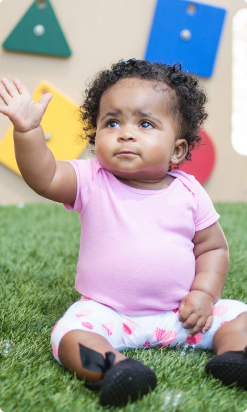 Infant waving